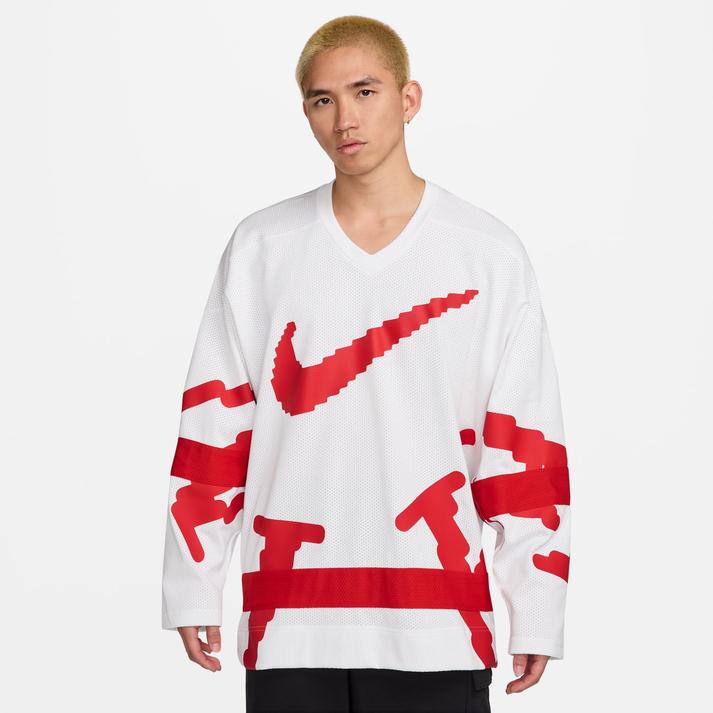 NIKE �����O�X���[�u 100WHT/UNVRED