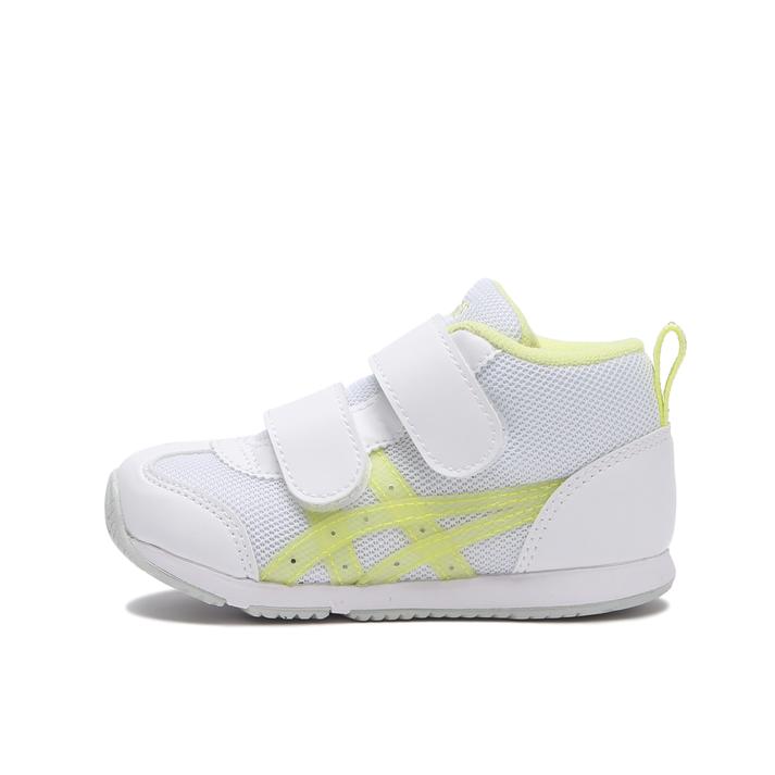 yz xr[ yASICSz AVbNX 13-155 IDAHO BABY MID T AC_z xr[ MID T 1144A414 100 WHT/L.YEL 14.5cm