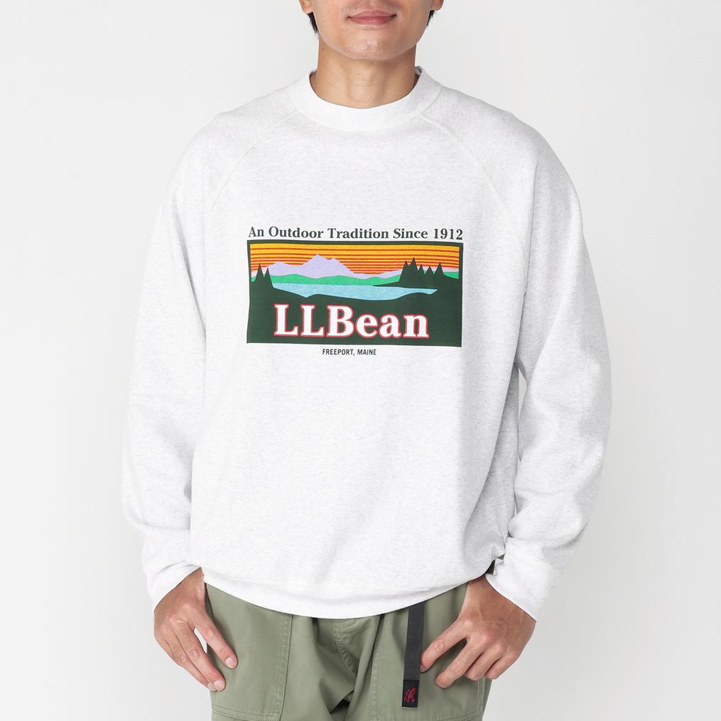 モデル：178㎝ / 着用サイズ：L L.L.Bean L.L.Bean M's Portage Crewneck Sweatshirt画像1