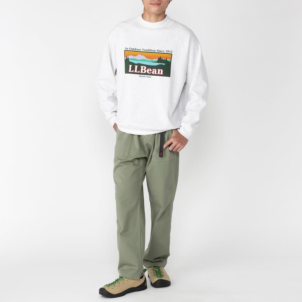 モデル：178㎝ / 着用サイズ：L L.L.Bean L.L.Bean M's Portage Crewneck Sweatshirt画像2