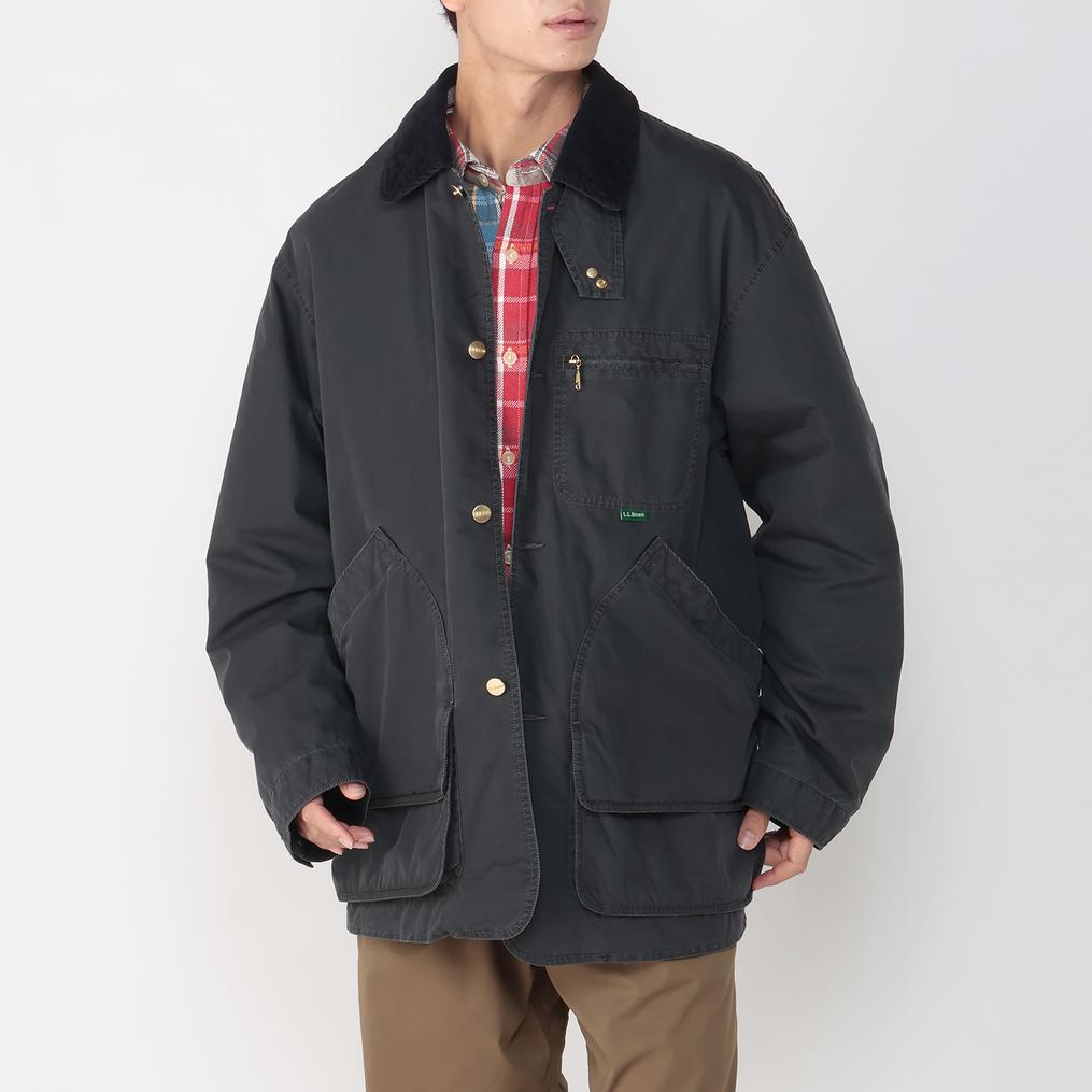 モデル：175cm / 着用サイズ：L L.L.Bean L.L.Bean M's Bean's Field Coat Insulated Indigo画像1