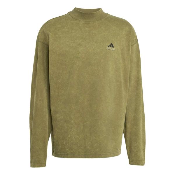 adidas エキップメント グラフィック ロングスリーブTシャツ グリーン L