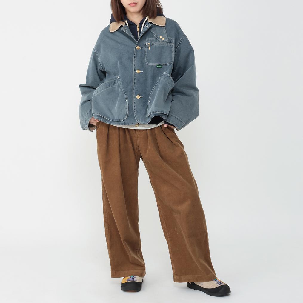 モデル：161cm / 着用サイズ：M L.L.Bean L.L.Bean W's Beans Field Coat Insulated Indigo画像2