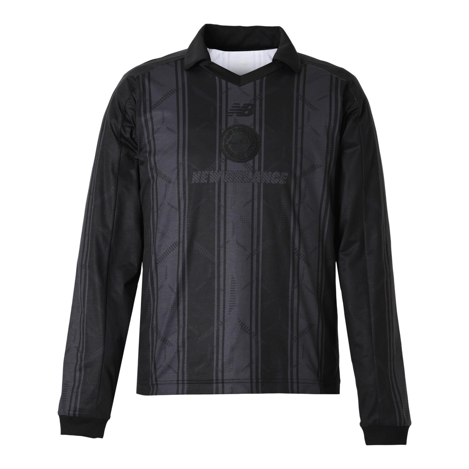 ニューバランス M グラフィック ポロロングスリーブ ロングスリーブ AMT55252BK BK