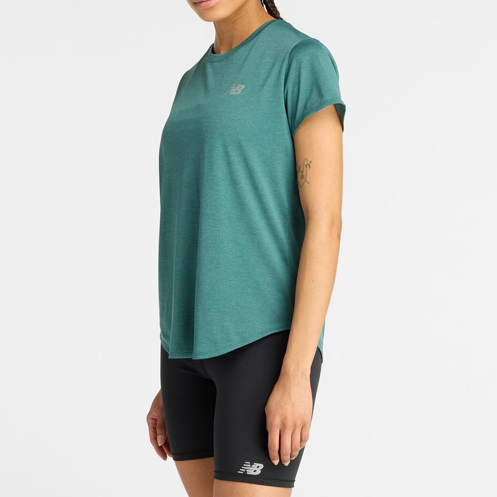  New Balance NEW BALANCE W's Heather S/S Tee画像3