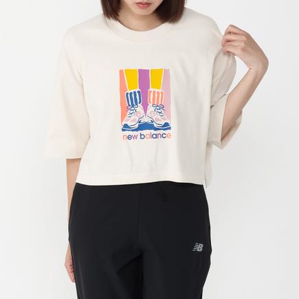 New Balance アスレティックスグラディエントシューズTシャツ