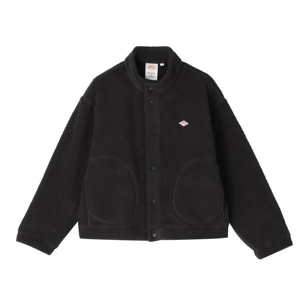  DANTON DANTON W's Double Face Boa Stand Collar Cardigan画像1