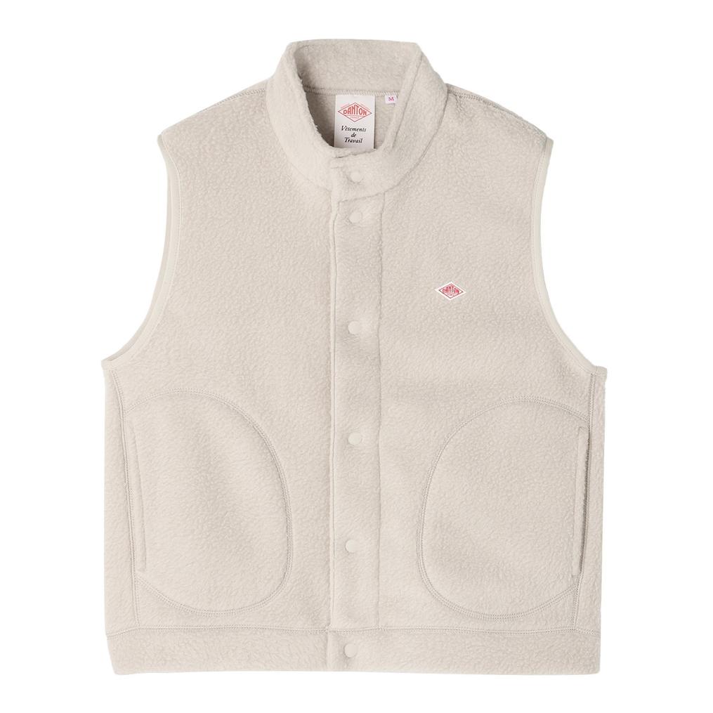  DANTON DANTON W's Double Face Boa Stand Collar Vest画像1
