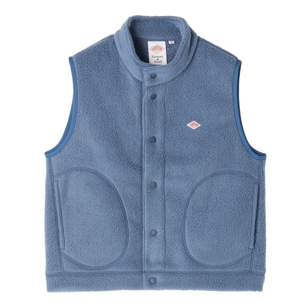  DANTON DANTON W's Double Face Boa Stand Collar Vest画像1