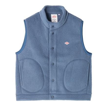 DANTON ダブルフェイスボアスタンドカラーベスト