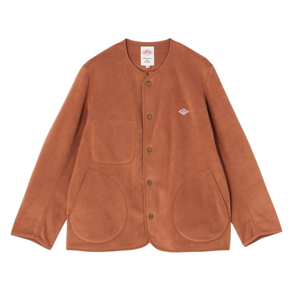  DANTON DANTON W's Fleece Collarless Jacket画像1