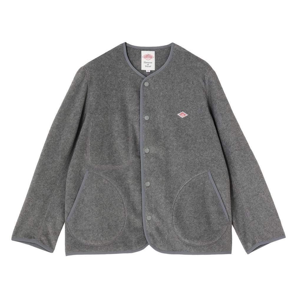  DANTON DANTON W's Fleece Collarless Jacket画像1