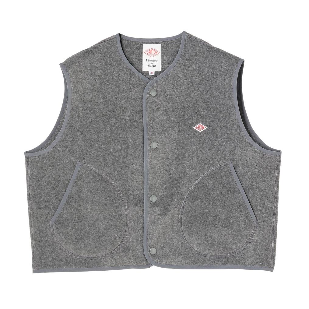  DANTON DANTON W's Fleece Collarless Vest画像1