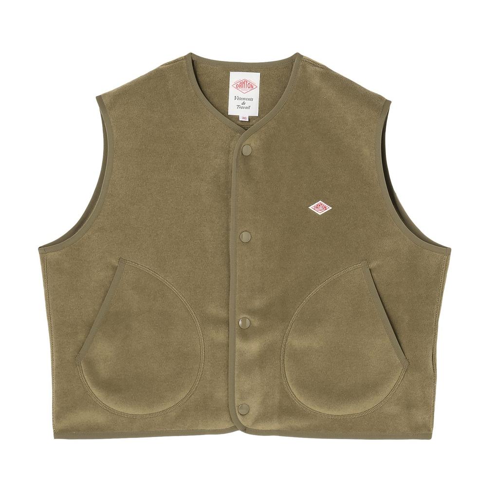  DANTON DANTON W's Fleece Collarless Vest画像1