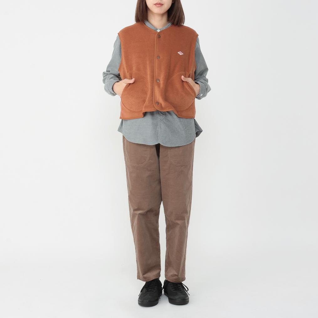  DANTON DANTON W's Fleece Collarless Vest画像2