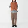  DANTON DANTON W's Fleece Collarless Vest画像2