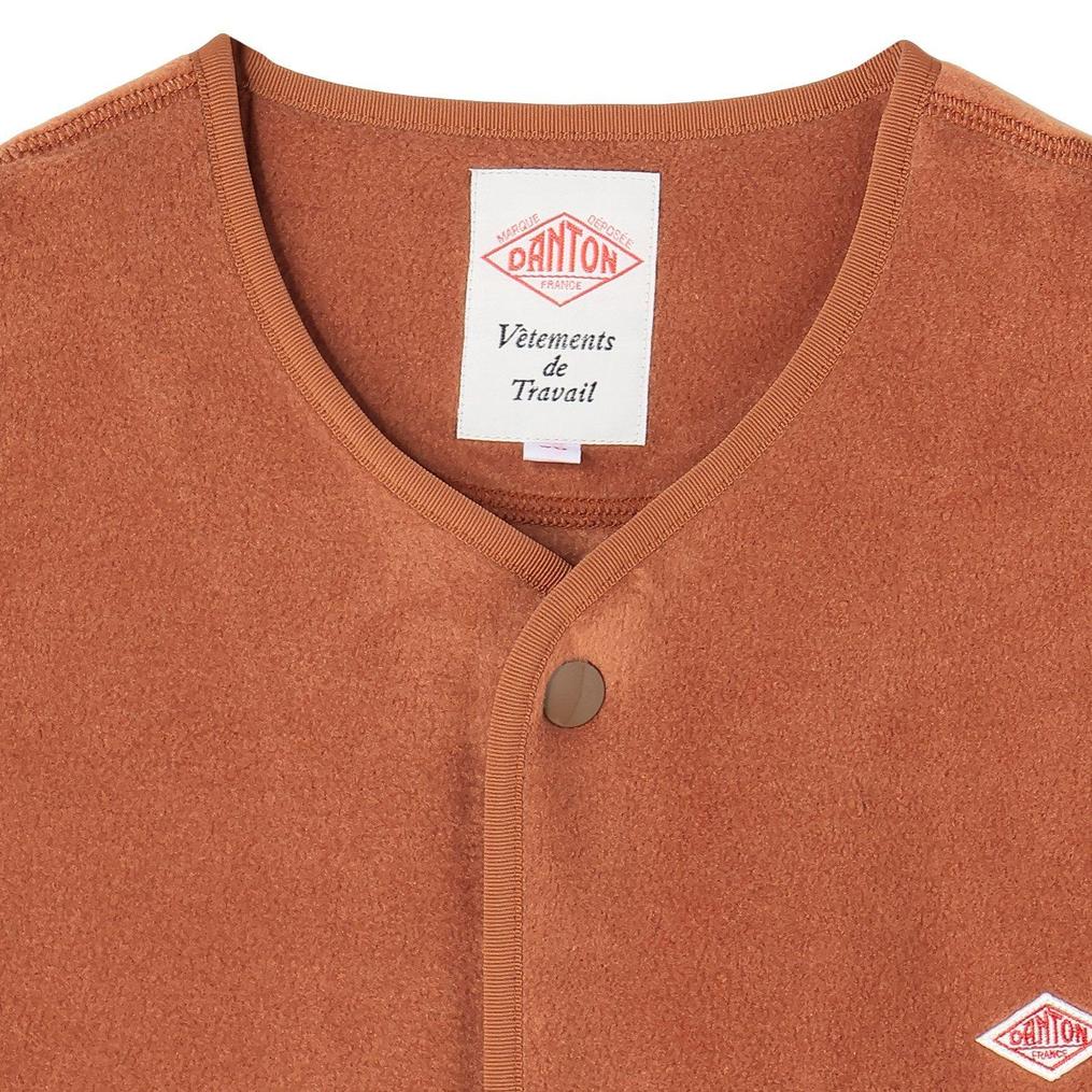  DANTON DANTON W's Fleece Collarless Vest画像7