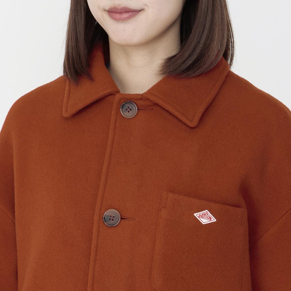  DANTON DANTON W's Wool Melton Short Jacket画像4