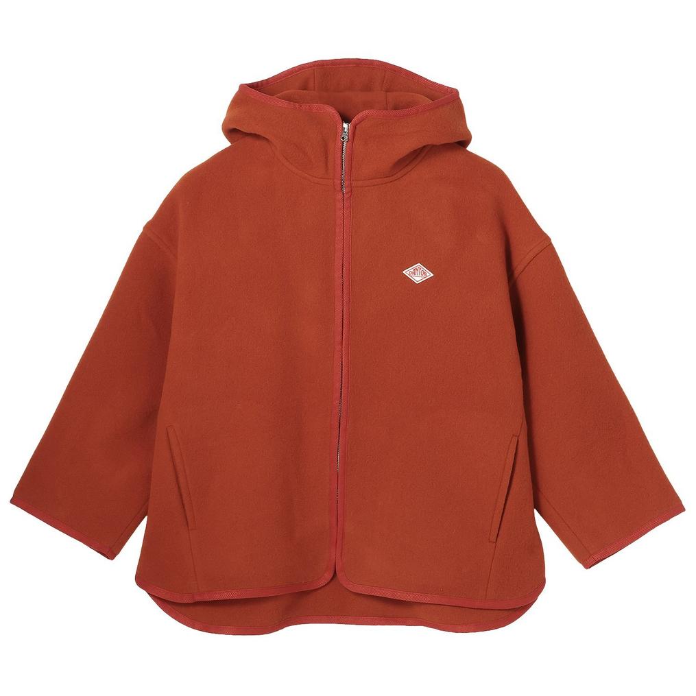  DANTON DANTON W's Wool Melton Hooded Jacket画像1