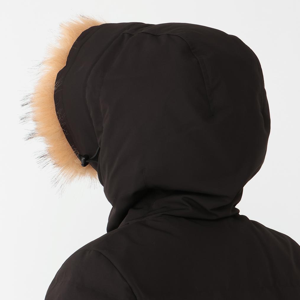  DANTON DANTON W's Fake Far Hooded Down Coat画像4