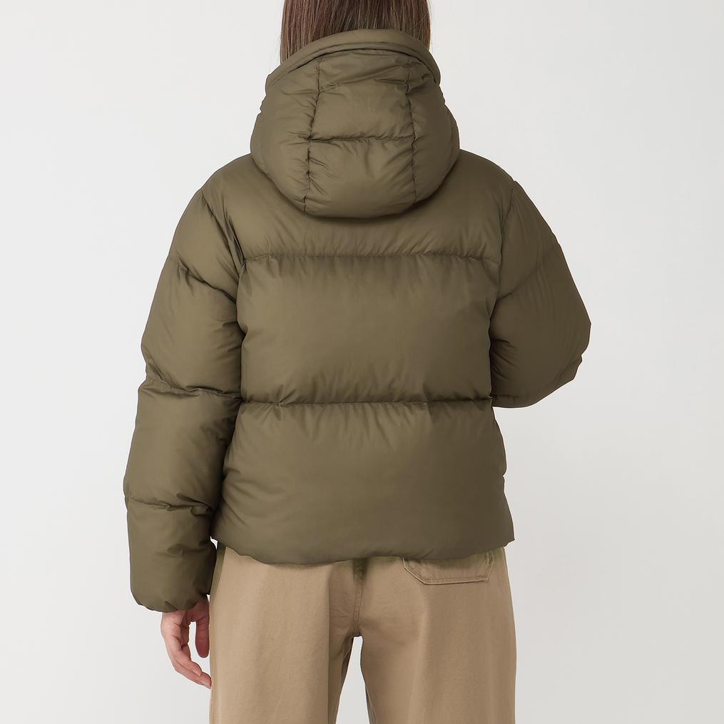 モデル：161cm / 着用サイズ：M DANTON DANTON W's Nylon Ripstop Down Hooded Jacket画像3