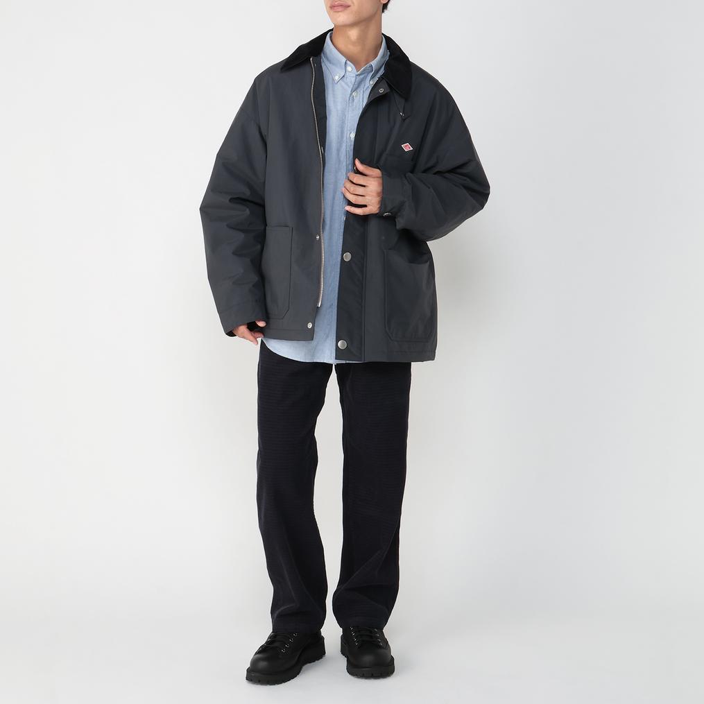 モデル：175cm / 着用サイズ：42 DANTON DANTON M's Nylon Taffeta Work Jacket画像2