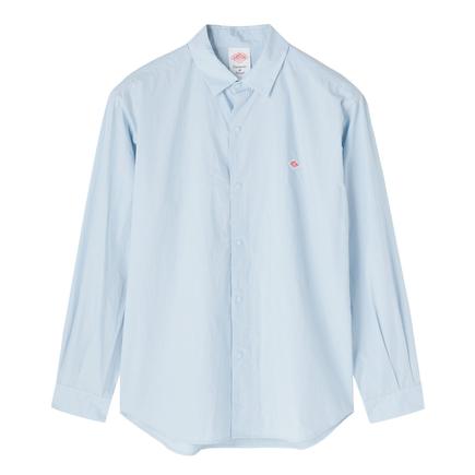 DANTON メンズコットンタイプライターリンクルシャツ