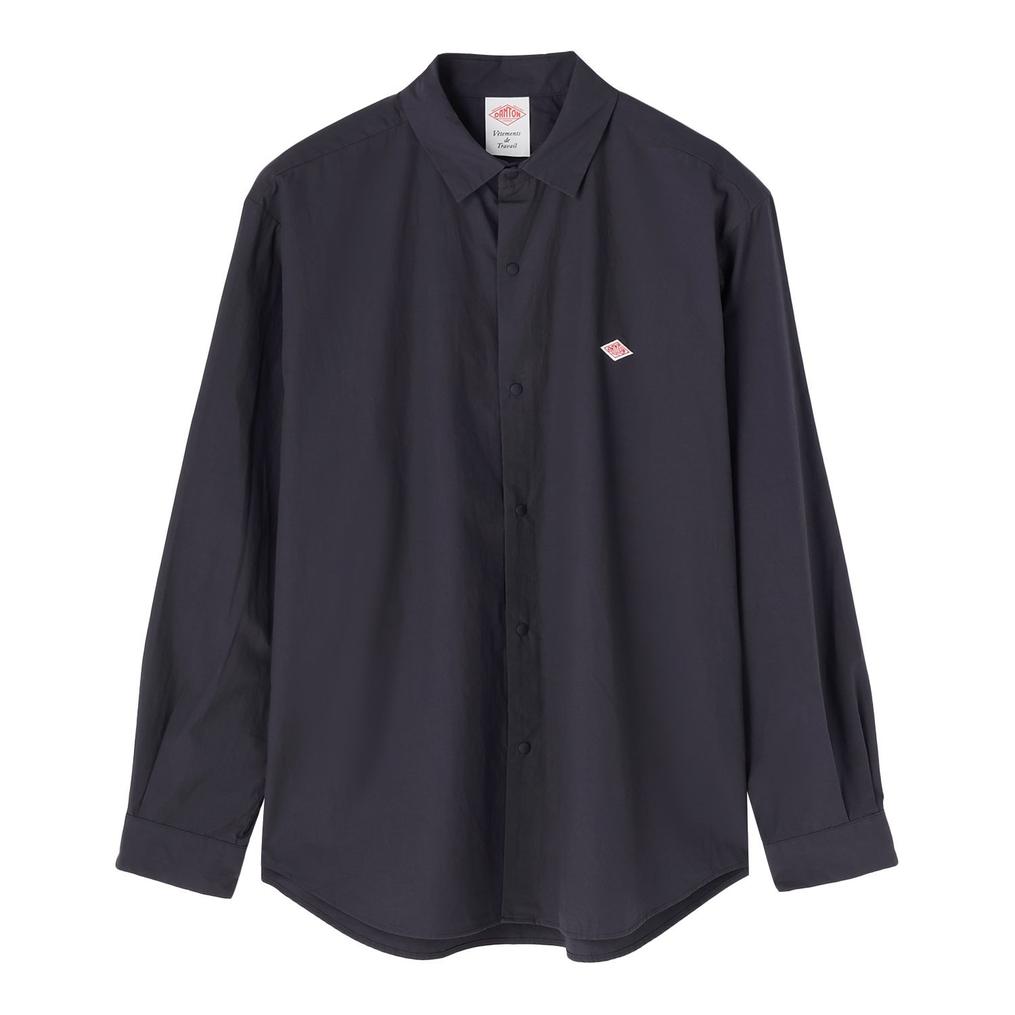 DANTON DANTON M's Cotton Typewriter Wrinkled Shirt画像1