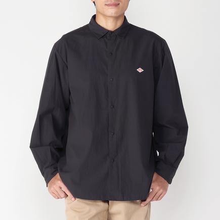 DANTON メンズコットンタイプライターリンクルシャツ