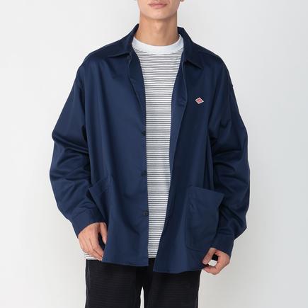 DANTON メンズ T/C ツイル L/S シャツ