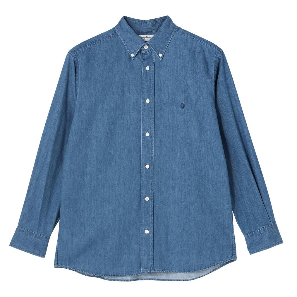  Gymphlex GYMPHLEX M's Light Denim L/S B.D Shirt画像1