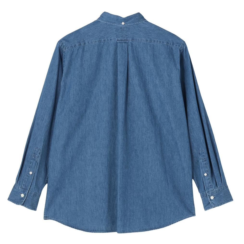 Gymphlex GYMPHLEX M's Light Denim L/S B.D Shirt画像3