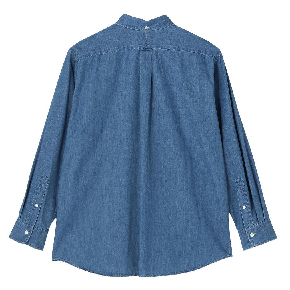  Gymphlex GYMPHLEX M's Light Denim L/S B.D Shirt画像5