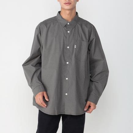 Gymphlex ミニチェックレギュラーカラー L/S シャツ