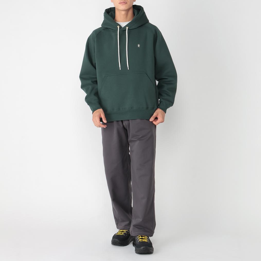 モデル：175cm / 着用サイズ：M Gymphlex GYMPHLEX Swing Sleeve Hooded Pullover Sweat画像2