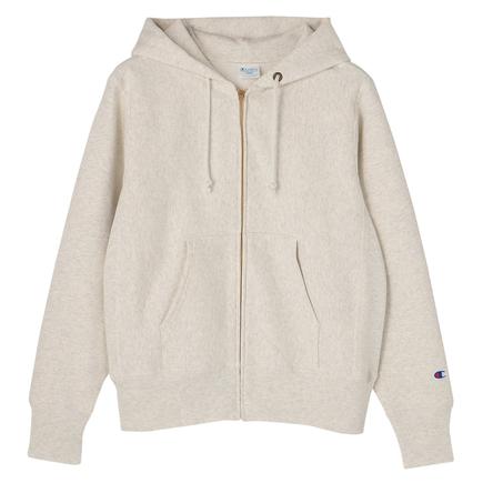CHAMPION リバースウィーブジップフーデッドスウェットシャツ