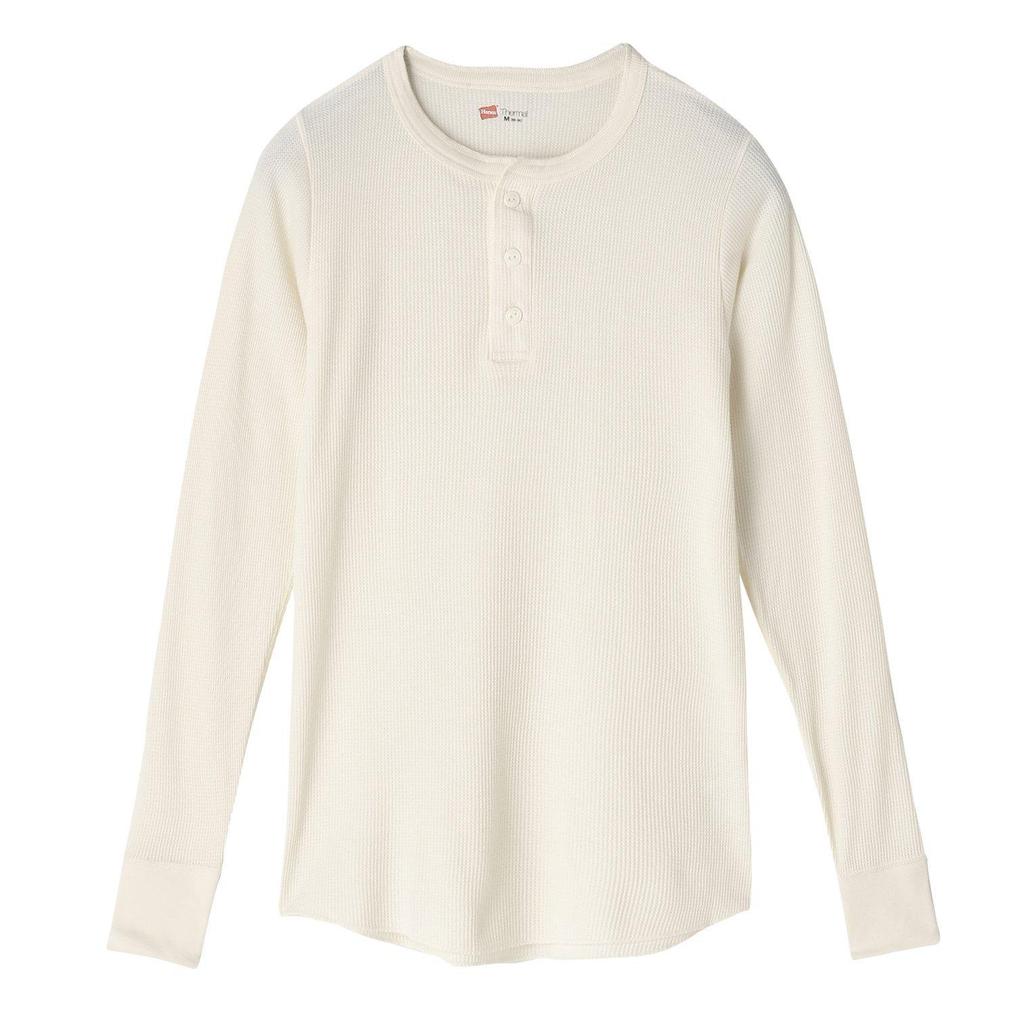  Hanes HANES Thermal Henry Neck LS Tee画像1