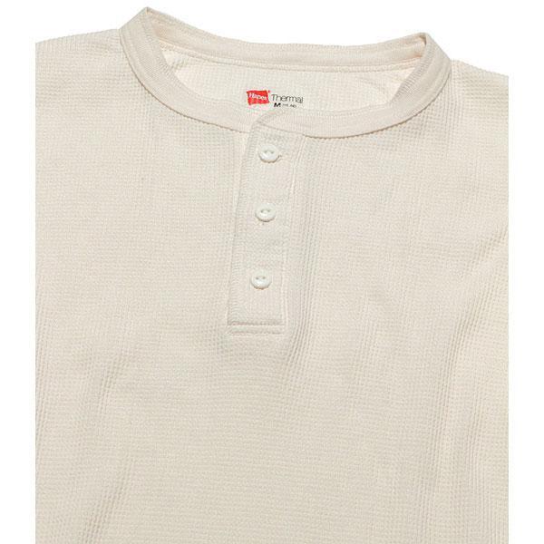  Hanes HANES Thermal Henry Neck LS Tee画像2