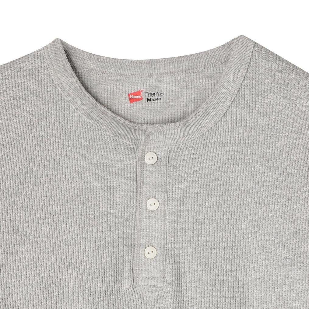  Hanes HANES Thermal Henry Neck LS Tee画像2