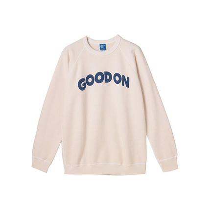 Good On グッドオン アーチロゴラグランクルースウェット