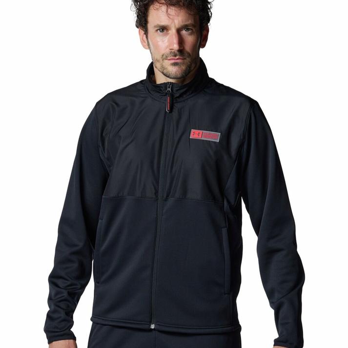 yz yUNDER ARMOURz A_[A[}[ M ARMOUR FLEECE MAX JACKET AE^[ 6007734 001BLK S