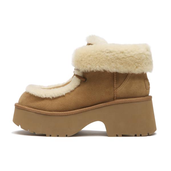 UGG ウィメンズ エスミー レースアップ ブラウン 23cm