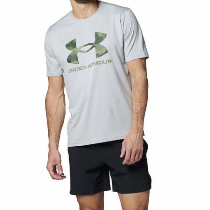 UNDER ARMOUR UA テックカモビッグロゴ ショートスリーブTシャツ