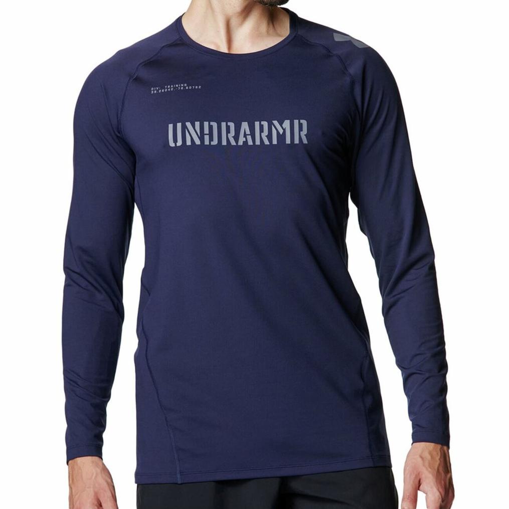  UNDER ARMOUR UNDER ARMOUR UA Heat Gear Fitted Graphic L/S Shirt画像1