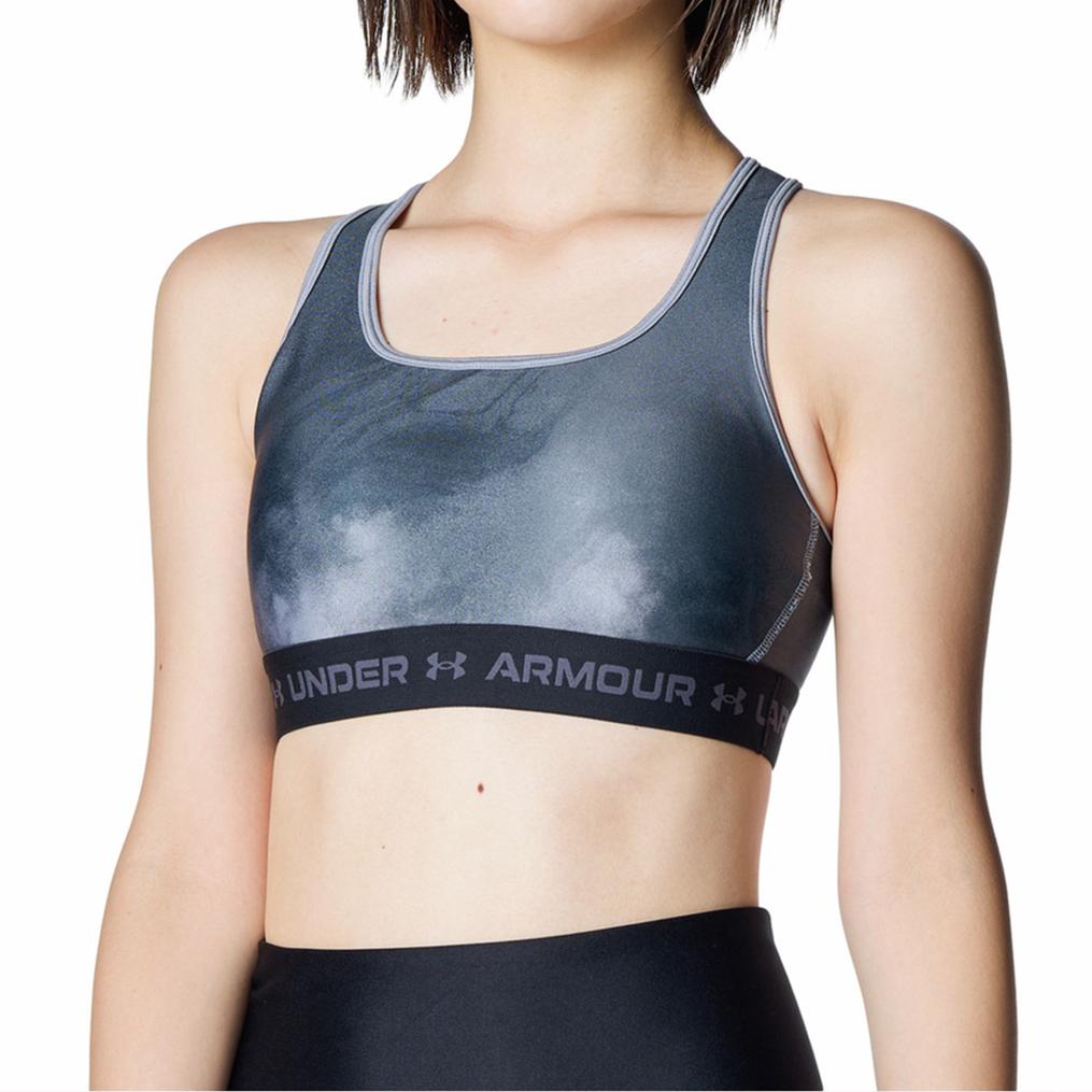  UNDER ARMOUR UNDER ARMOUR UA Crossback Bra Print Medium Support画像1
