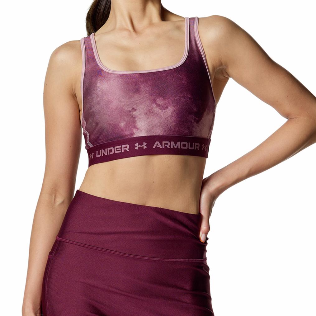  UNDER ARMOUR UNDER ARMOUR UA Crossback Bra Print Medium Support画像1