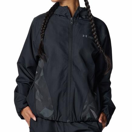 UNDER ARMOUR UA トリコットウーブンプリントフルジップフーディー