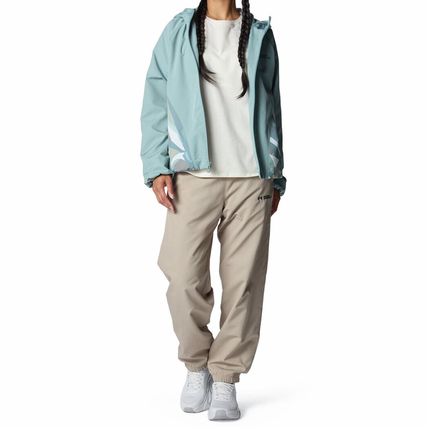 UNDER ARMOUR UNDER ARMOUR UA Tricot Woven Print Fullzip Hoody