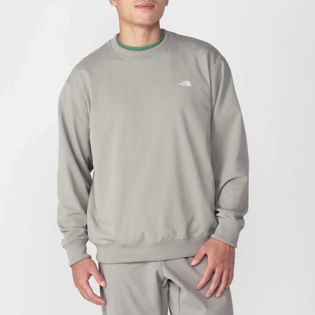 モデル：178cm / 着用サイズ：Ｌ THE NORTH FACE THE NORTH FACE M SmallLogo Heather Sweat Crew画像1
