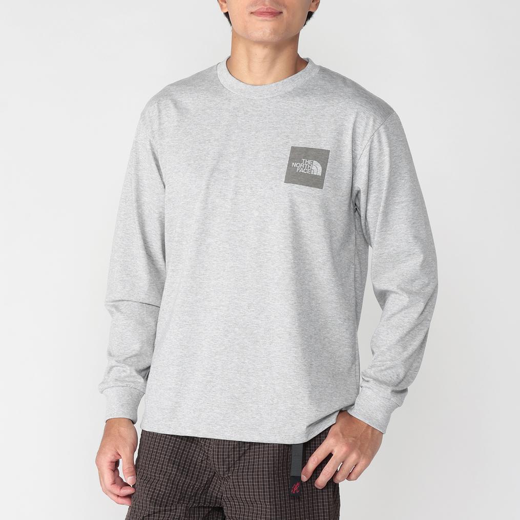 モデル：178cm / 着用サイズ：L THE NORTH FACE THE NORTH FACE M L/S Square Logo Tee画像1